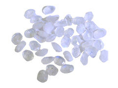 Rainbow Moonstone 10PC Tiny 3x5 MM Oval Faceted White Pure Semi Precious Loose Gems