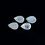 Rainbow Moonstone 1PC Large 10x14 MM Pear Faceted White Lustrous Semi Precious Loose Gemstone