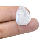 Rainbow Moonstone 1PC Chunky 12x16 MM Pear Faceted White Shine Semi Precious Loose Gemstones