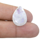 Rainbow Moonstone 1PC Chunky 13x18 MM Pear Faceted White Fine Semi Precious Gems