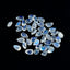 Rainbow Moonstone 1PC Tiny 4x6 MM Pear Faceted White Natural Semi Precious Gems