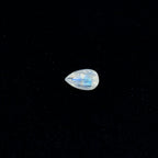 Rainbow Moonstone 1PC Small 6x9 MM Pear Faceted White Pure Semi Precious Loose Gemstones
