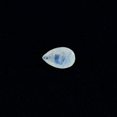 Rainbow Moonstone 1PC Large 9x11 MM Pear Faceted White Polished Semi Precious Loose Gemstones