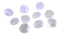 Rainbow Moonstone 1PC Chunky 13x13 MM Round Faceted White Natural Semi Precious Gems