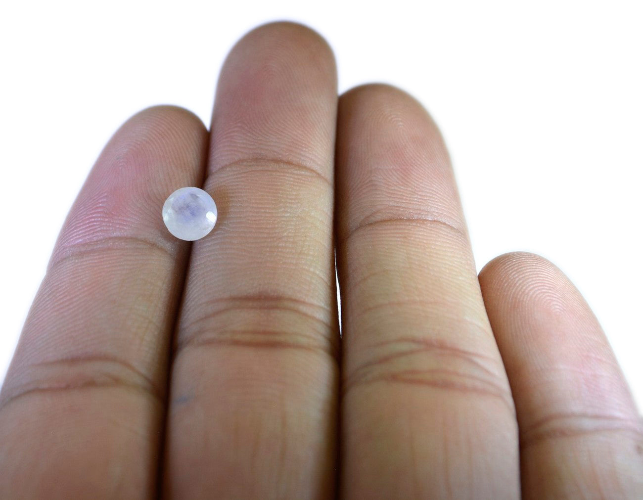 Rainbow Moonstone 10PC Tiny 3x3 MM Round Faceted White Fiery Semi Precious Loose Gemstone