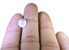 Rainbow Moonstone 1PC Small 7x7 MM Round Faceted White Splendid Semi Precious Loose Gemstone