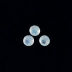 Rainbow Moonstone 1PC Medium 9x9 MM Round Faceted White Lustrous Semi Precious Gems