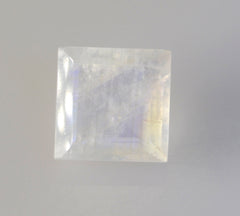 Rainbow Moonstone 1PC Large 12x12 MM Square Faceted White High Quality Semi Precious Loose Gemstones