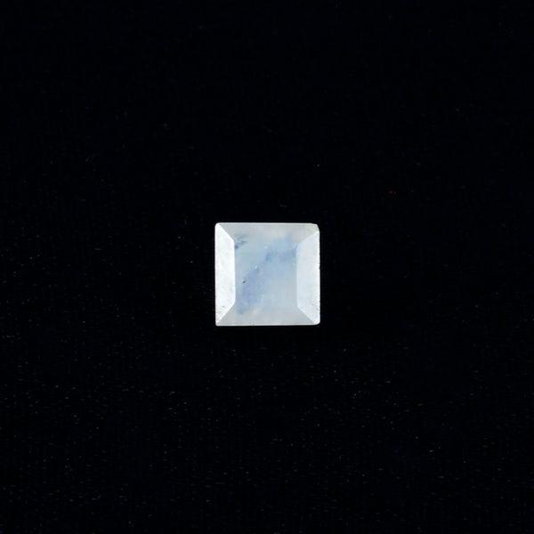 Rainbow Moonstone 1PC Chunky 15x15 MM Square Faceted White Superior Semi Precious Loose Gemstone