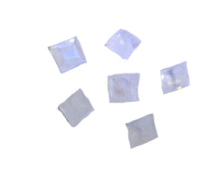 Rainbow Moonstone 10PC Tiny 4x4 MM Square Faceted White Brilliant Semi Precious Loose Gemstones