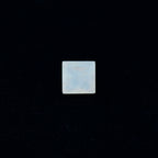 Rainbow Moonstone 1PC Small 7x7 MM Square Faceted White Splendid Semi Precious Loose Gemstone