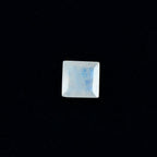 Rainbow Moonstone 1PC Small 8x8 MM Square Faceted White Luster Semi Precious Loose Gemstones