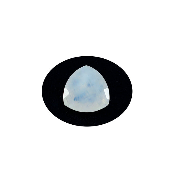 Rainbow Moonstone 1PC Tiny 6x6 MM Triangle Faceted White Polished Semi Precious Loose Gems