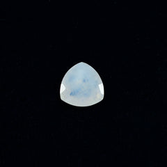 Rainbow Moonstone 1PC Tiny 6x6 MM Triangle Faceted White Polished Semi Precious Loose Gems