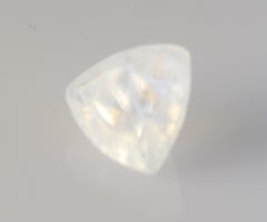 Rainbow Moonstone 1PC Large 12x12 MM Triangle Faceted White High Quality Semi Precious Loose Gemstones