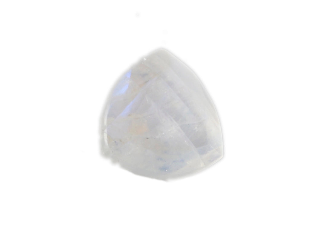 Rainbow Moonstone 1PC Chunky 13x13 MM Triangle Faceted White Natural Semi Precious Gems Huvudsaklig produktbild