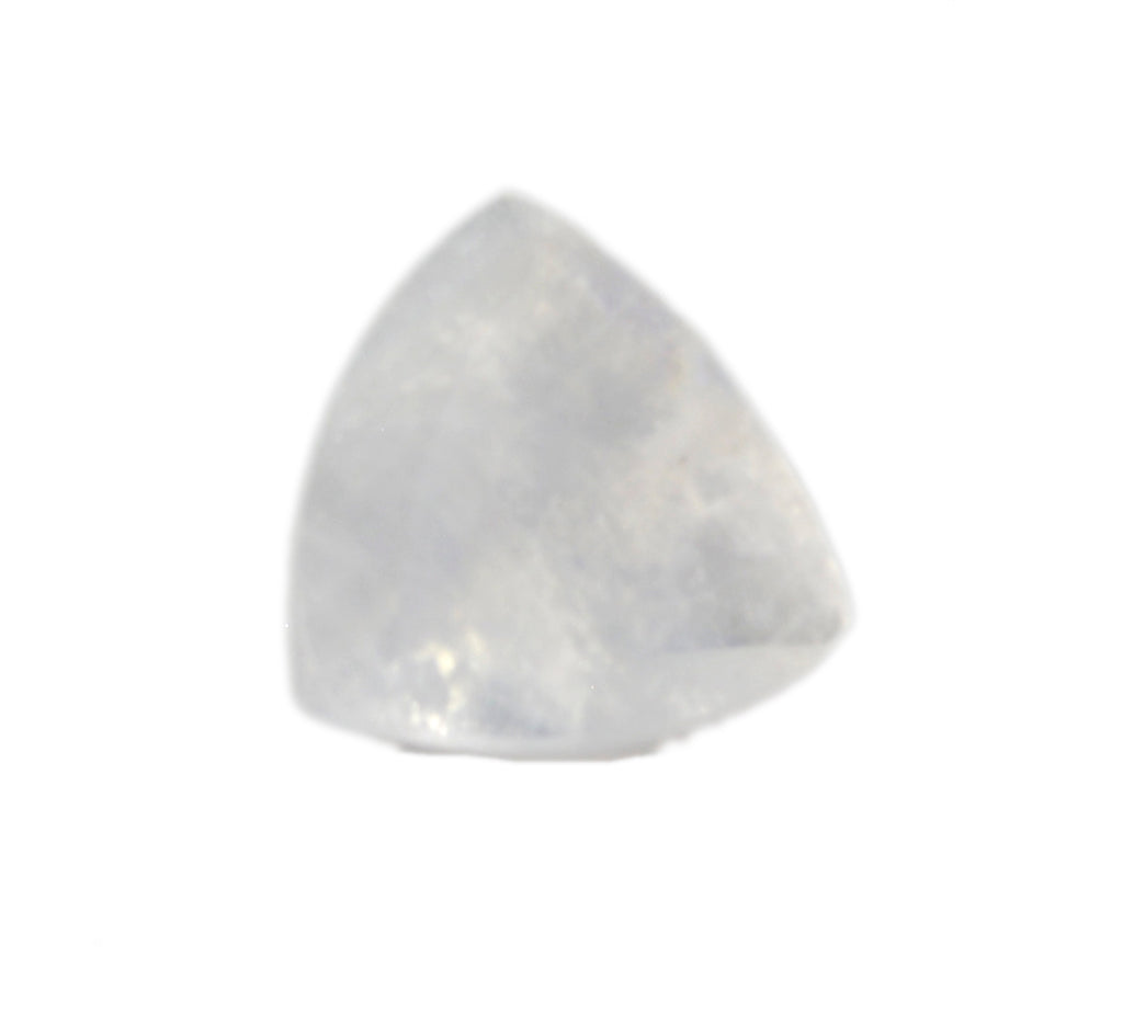 Rainbow Moonstone 1PC Chunky 15x15 MM Triangle Faceted White Superior Semi Precious Loose Gemstone