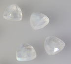 Rainbow Moonstone 10PC Tiny 5x5 MM Triangle Faceted White Sparkling Semi Precious Gems