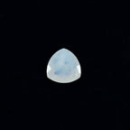 Rainbow Moonstone 1PC Tiny 6x6 MM Triangle Faceted White Polished Semi Precious Loose Gems