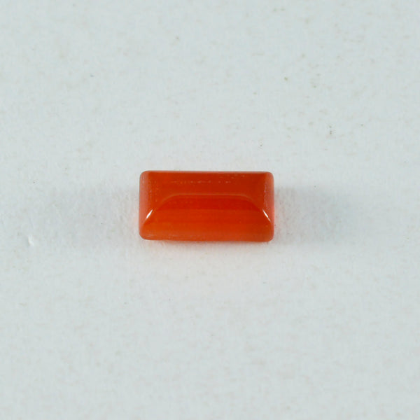 Red Onyx 10PC Tiny 4x8 MM Baguette Cabochon Red Fiery semi Precious Loose Gemstone