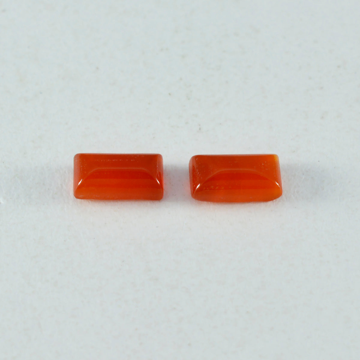 Red Onyx 1PC Small 5x10 MM Baguette Cabochon Red Brilliant semi Precious Loose Gemstones