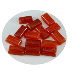 Red Onyx 1PC Small 6x12 MM Baguette Cabochon Red Sparkling semi Precious Semi Precious Gemstone
