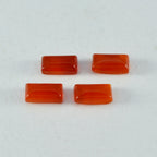 Red Onyx 1PC Medium 7x14 MM Baguette Cabochon Red Polished semi Precious Precious Gemstone