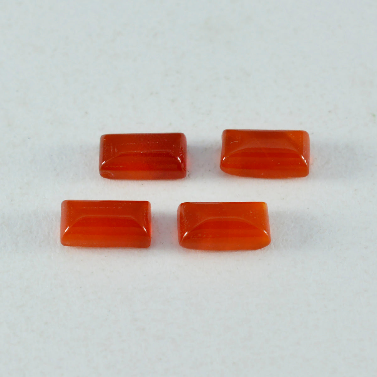 Red Onyx 1PC Medium 7x14 MM Baguette Cabochon Red Polished semi Precious Precious Gemstone