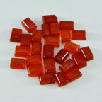 Red Onyx 1PC Small 6x8 MM Emerald Cabochon Red Luster semi Precious Precious Gemstone