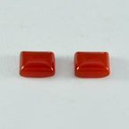 Red Onyx 1PC Medium 8x10 MM Emerald Cabochon Red High Quality semi Precious Loose Gemstones