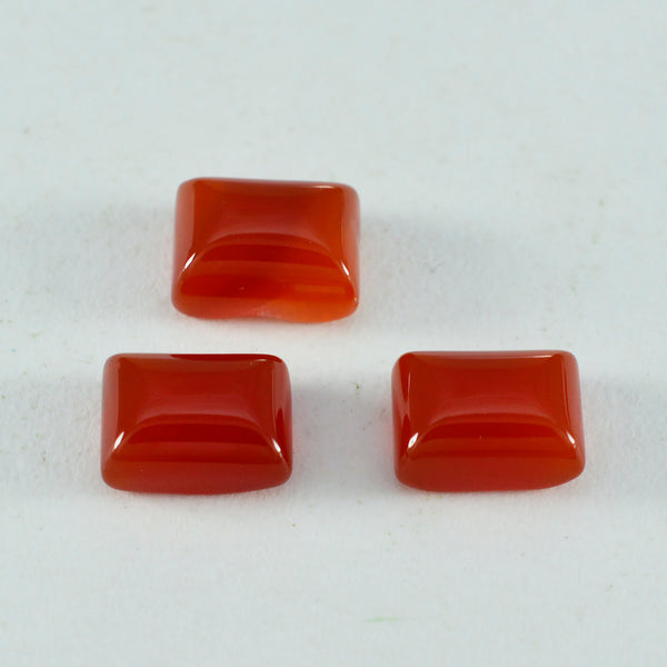 Red Onyx 1PC Large 8x12 MM Emerald Cabochon Red Genuine semi Precious Precious Gemstone