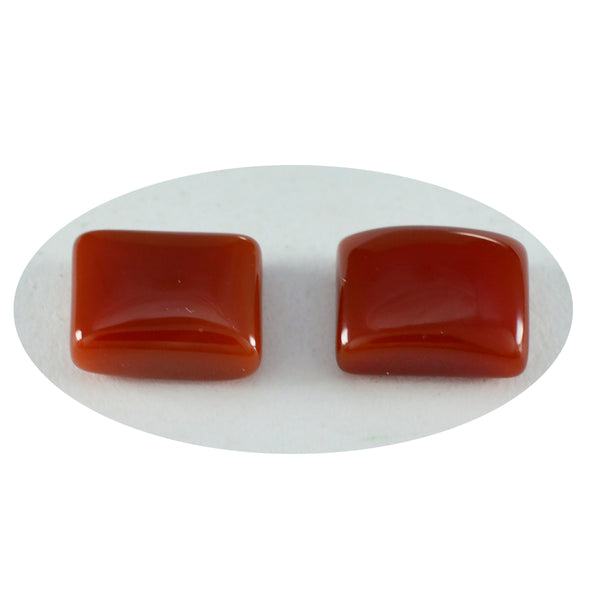 Red Onyx 1PC Large 9x11 MM Emerald Cabochon Red Natural semi Precious Semi Precious Gemstone