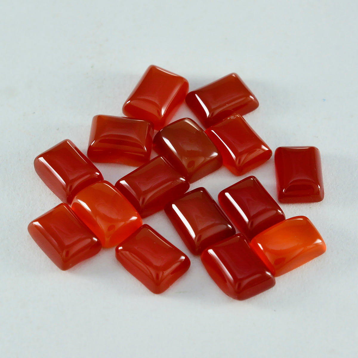 Red Onyx 1PC Tiny 5x7 MM Emerald Cabochon Red Splendid semi Precious Semi Precious Gemstone