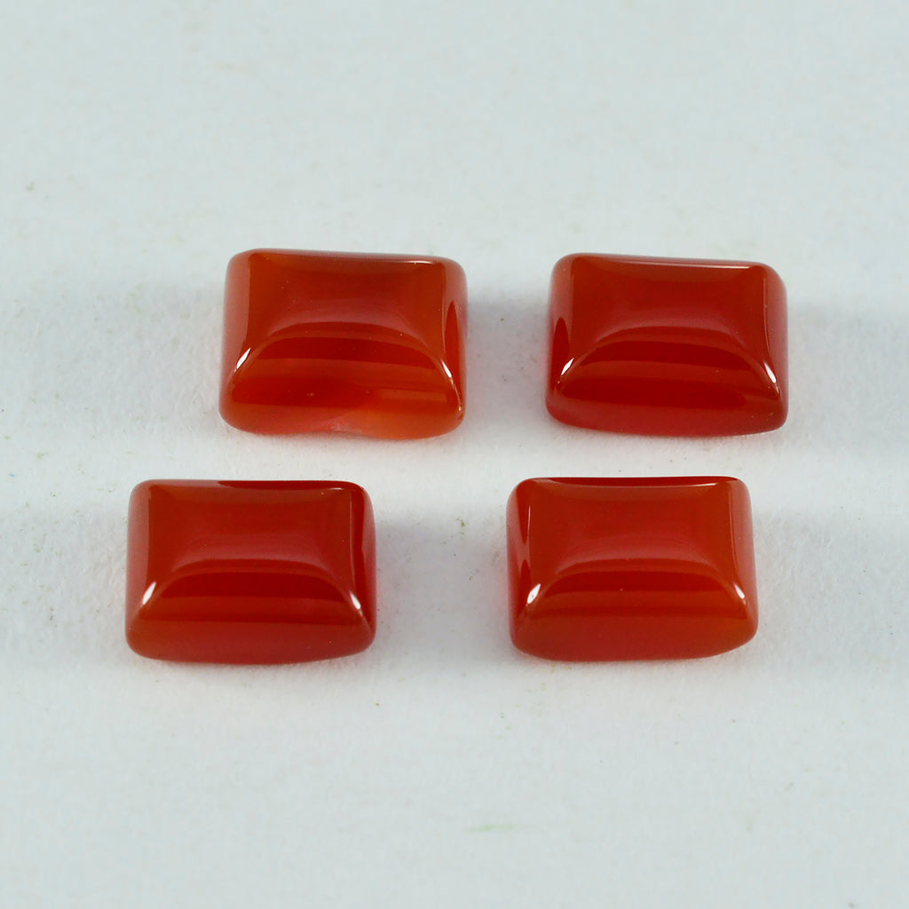 Red Onyx 1PC Large 9x11 MM Emerald Cabochon Red Natural semi Precious Semi Precious Gemstone