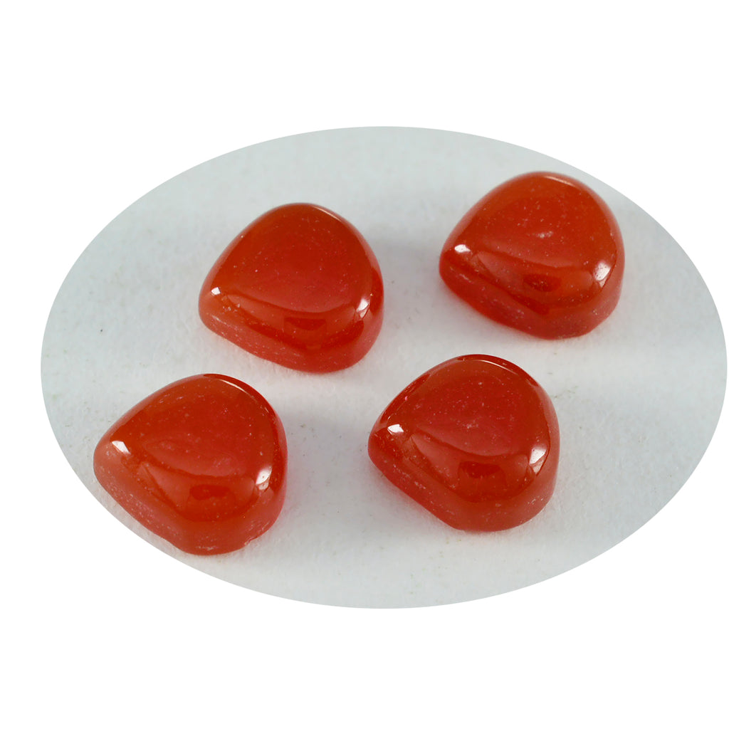 Red Onyx 1PC Large 10x10 MM Heart Cabochon Red Luster semi Precious Loose Gems