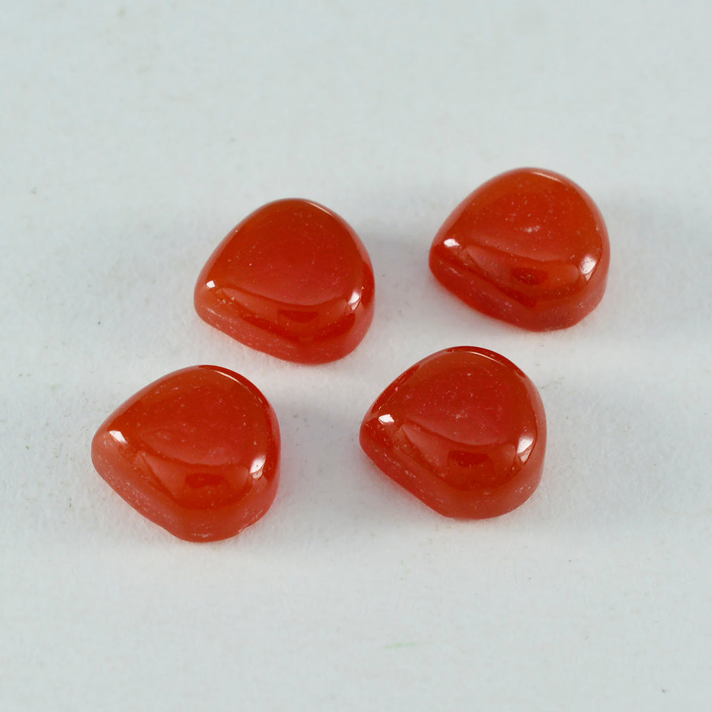 Red Onyx 1PC Large 10x10 MM Heart Cabochon Red Luster semi Precious Loose Gems
