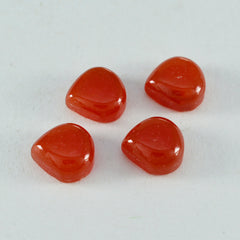 Red Onyx 1PC Large 11x11 MM Heart Cabochon Red Lustrous semi Precious Loose Gemstone