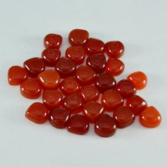 Red Onyx 1PC Tiny 6x6 MM Heart Cabochon Red Brilliant semi Precious Loose Gemstones