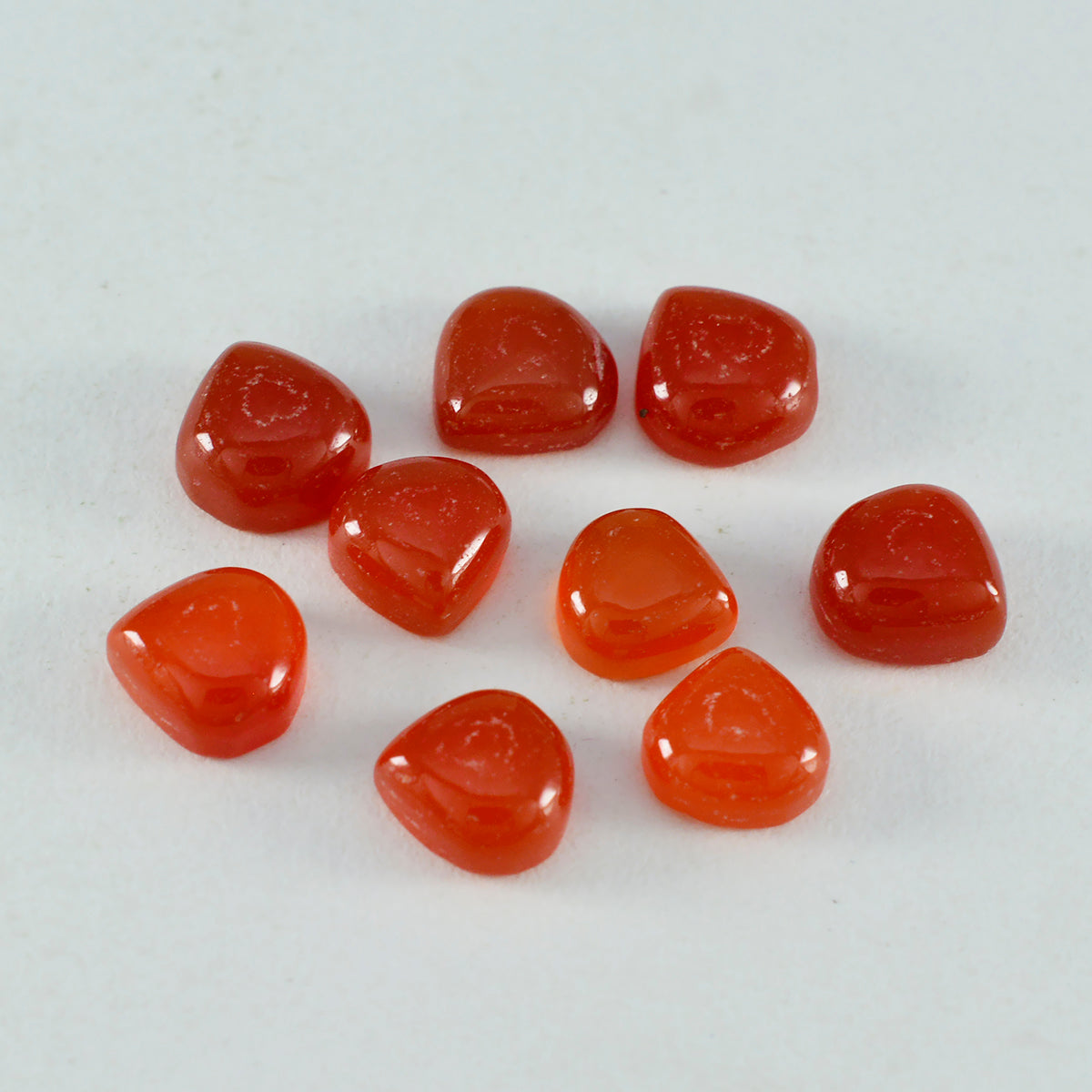 Red Onyx 1PC Medium 9x9 MM Heart Cabochon Red Splendid semi Precious Gems