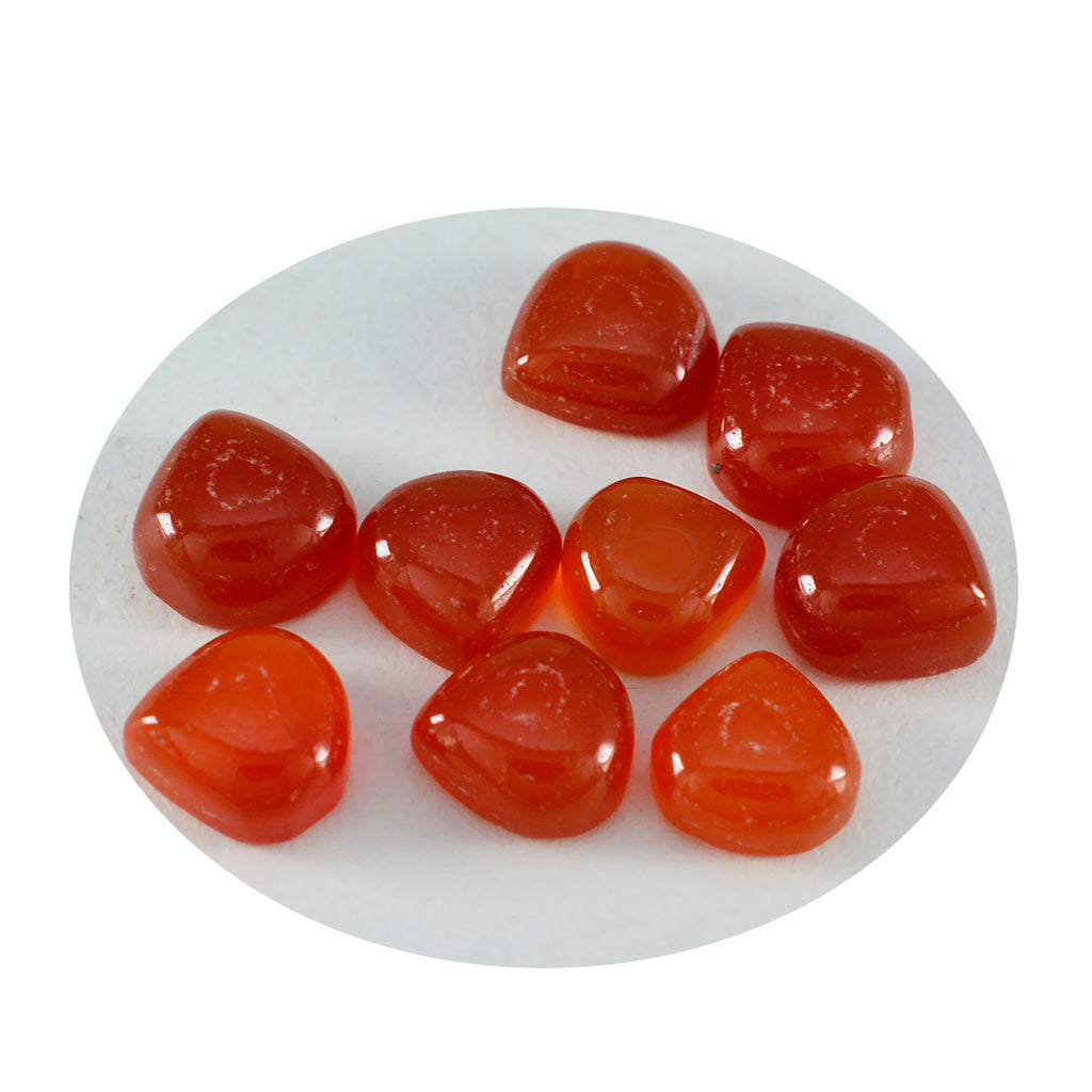 Red Onyx 1PC Medium 9x9 MM Heart Cabochon Red Splendid semi Precious Gems