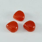Red Onyx 1PC Large 11x11 MM Heart Cabochon Red Lustrous semi Precious Loose Gemstone