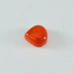 Red Onyx 1PC Small 7x7 MM Heart Cabochon Red Sparkling semi Precious Semi Precious Gemstone