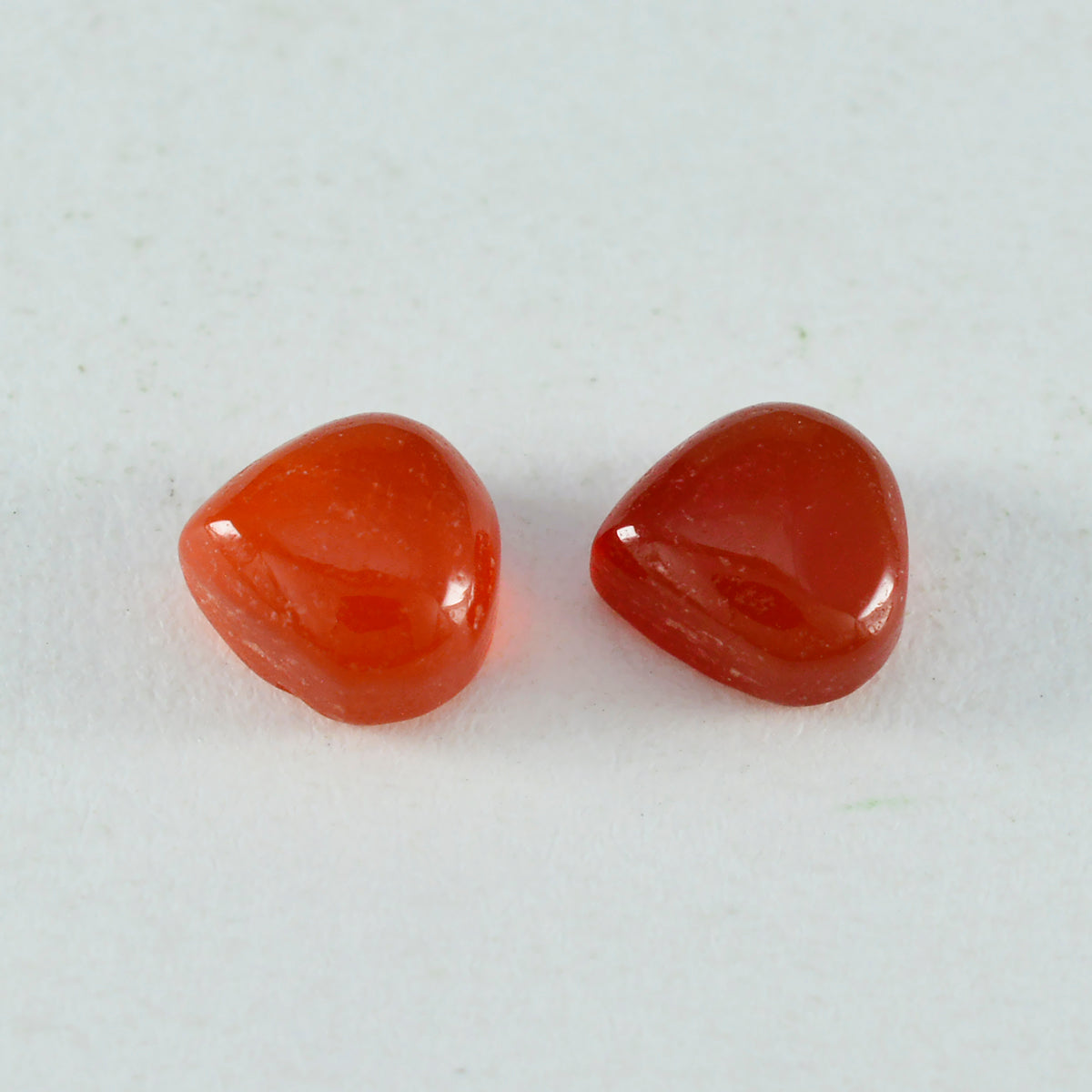Red Onyx 1PC Small 8x8 MM Heart Cabochon Red Polished semi Precious Precious Gemstone