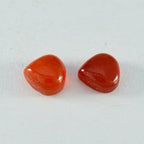 Red Onyx 1PC Small 8x8 MM Heart Cabochon Red Polished semi Precious Precious Gemstone