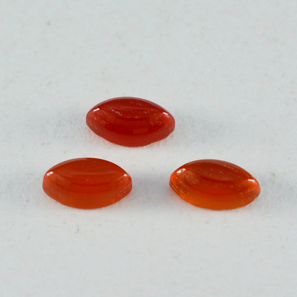 Red Onyx 1PC Small 6x12 MM Marquise  Cabochon Red Lustrous semi Precious Semi Precious Gemstone