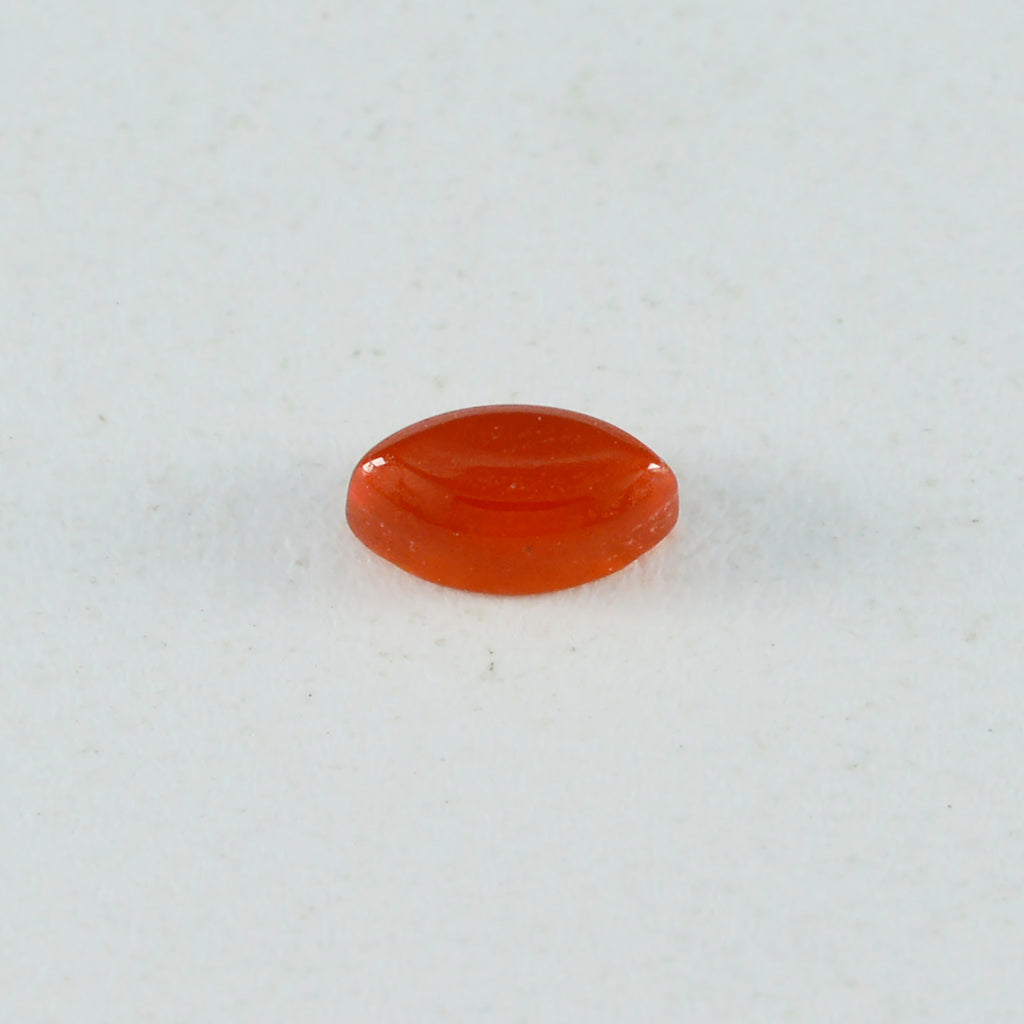 Red Onyx 1PC Medium 7x14 MM Marquise  Cabochon Red Shine semi Precious Precious Gemstone