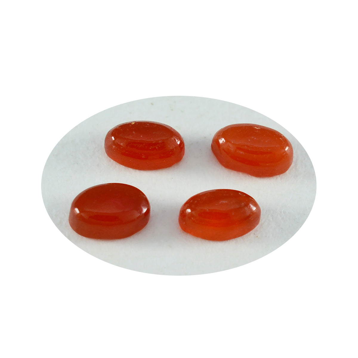 Red Onyx 10PC Tiny 4x6 MM Oval Cabochon Red Fine semi Precious Gems Immagine secondaria del prodotto