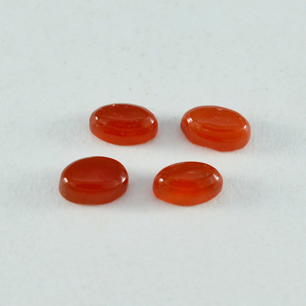 Red Onyx 10PC Tiny 4x6 MM Oval Cabochon Red Fine semi Precious Gems