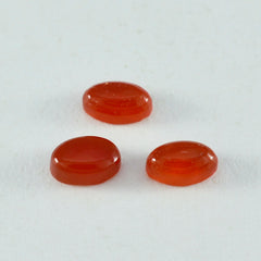 Red Onyx 1PC Tiny 5x7 MM Oval Cabochon Red High Quality semi Precious Loose Gems