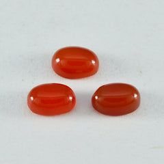 Red Onyx 1PC Small 6x8 MM Oval Cabochon Red Natural semi Precious Loose Gemstone